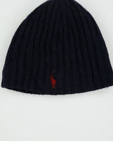 Vintage Polo Ralph Lauren Wool Rib Knit Icon Logo Skullcap Beanie - OS