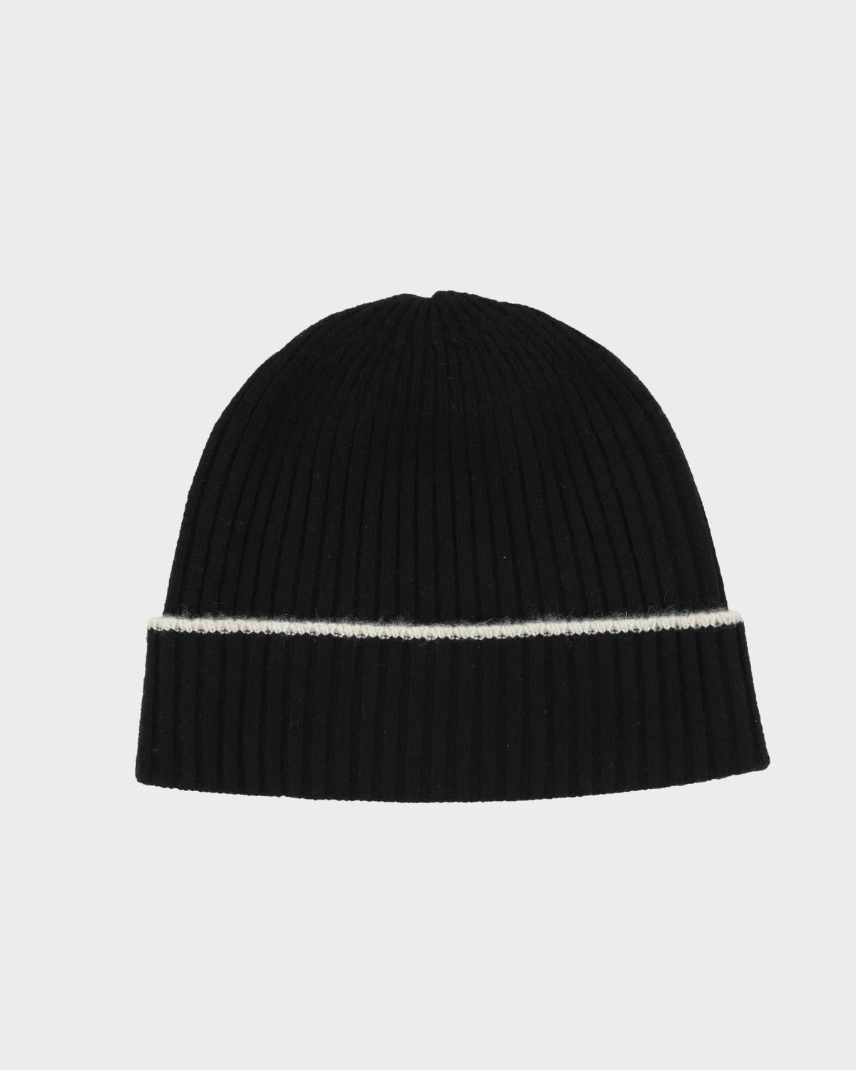 Nordstrom Cashmere Knit Rib Stripe Cuff Beanie - OS