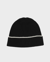 Nordstrom Cashmere Knit Rib Stripe Cuff Beanie - OS