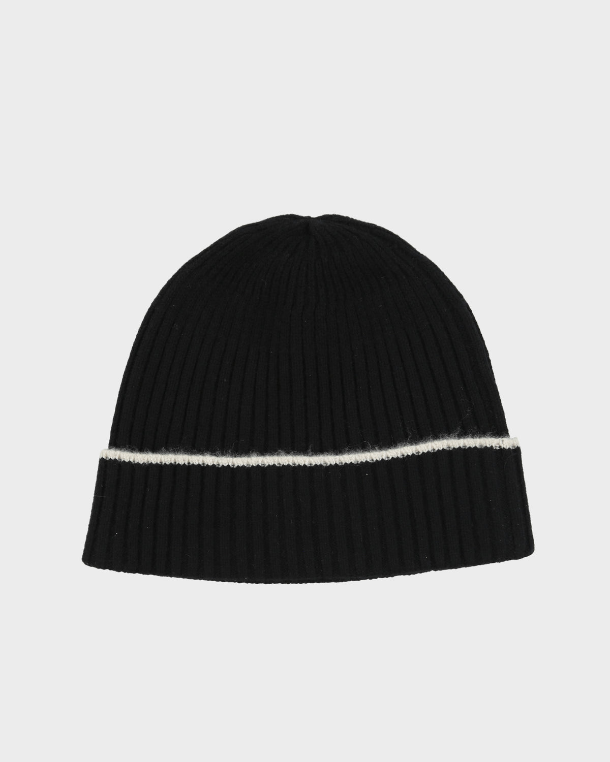 Nordstrom Cashmere Knit Rib Stripe Cuff Beanie - OS