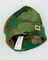 Vintage DC Shoe Co. x New Era Khaki Leaf Knit Rib Cuff Beanie - OS