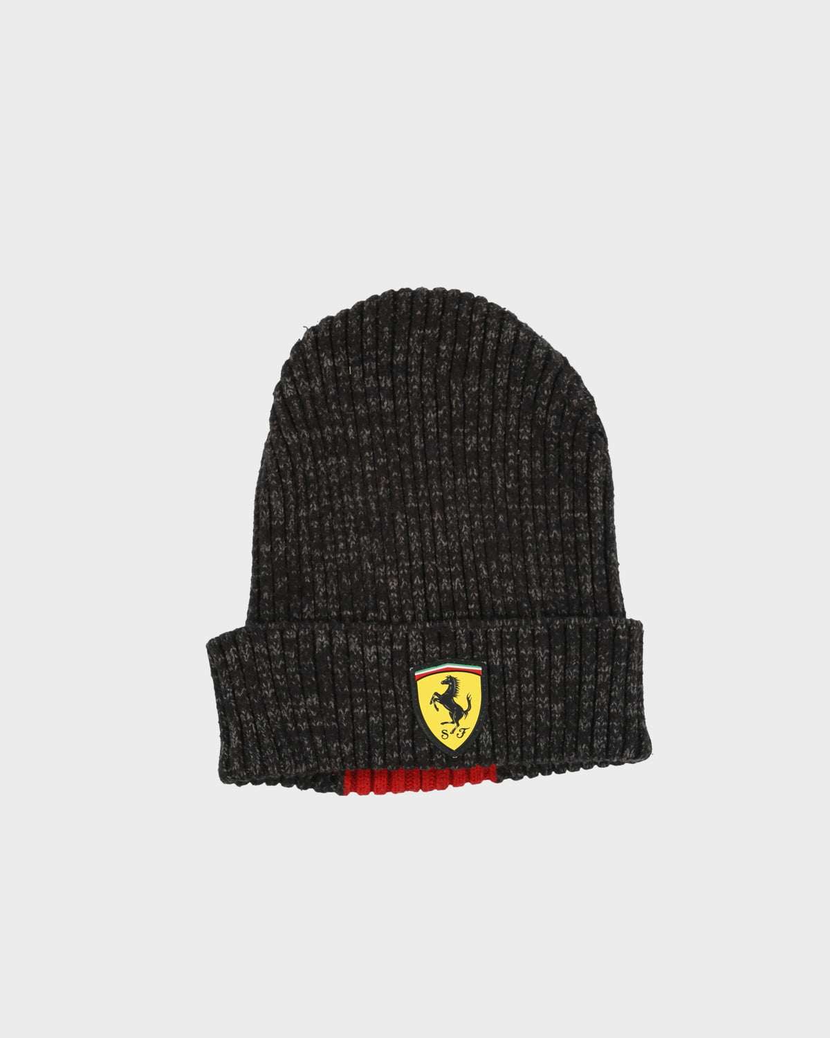 Puma x Scuderia Ferrari Marl Striped Knit Rib Cuff Beanie - OS