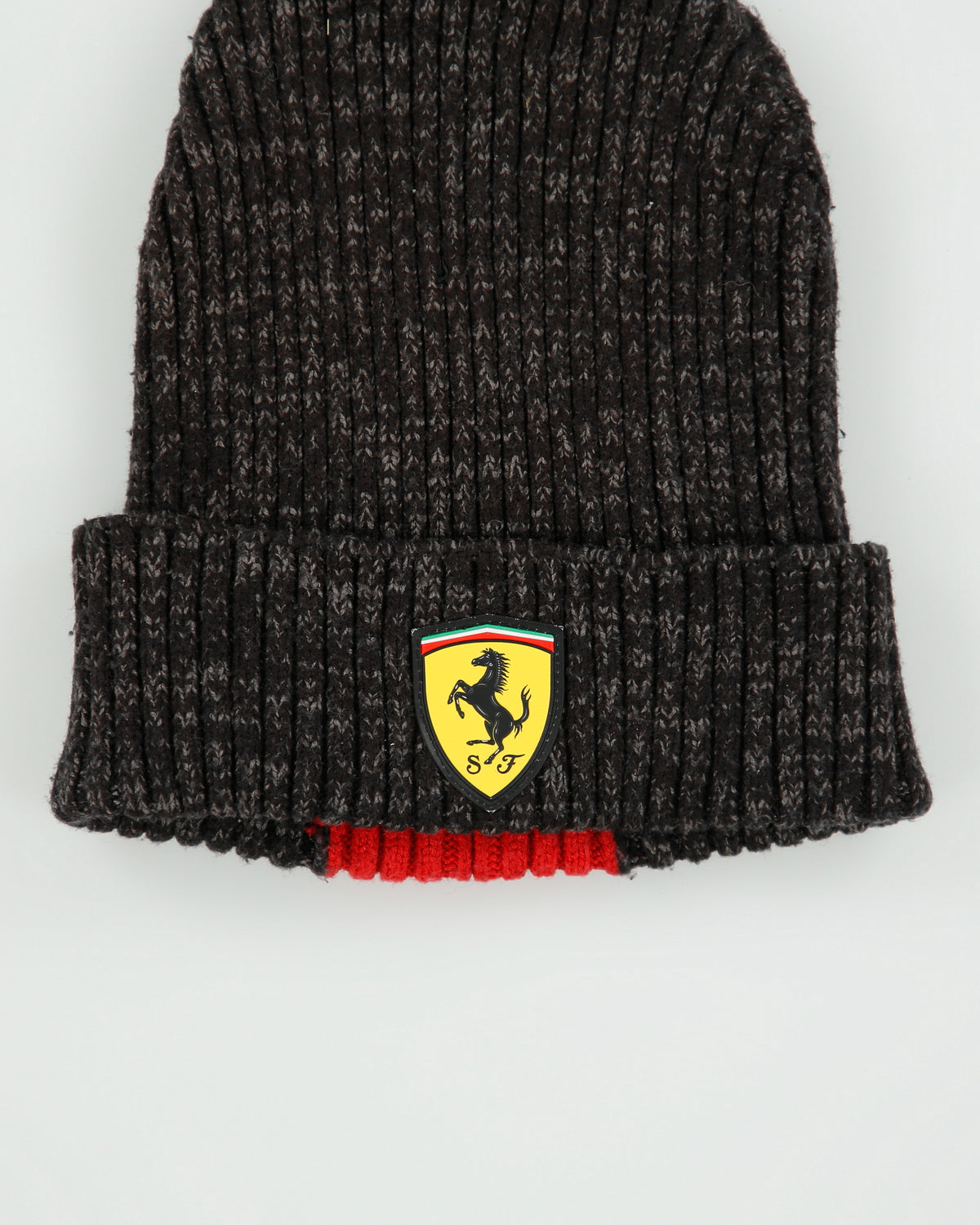 Puma x Scuderia Ferrari Marl Striped Knit Rib Cuff Beanie - OS