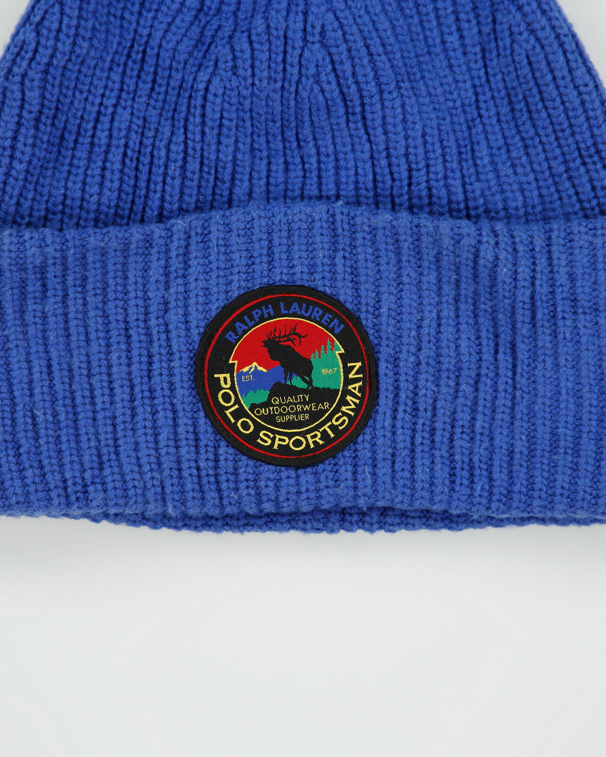 Vintage Ralph Lauren Polo Sportsman Wool Blend Knit Rib Cuff Beanie - L/XL
