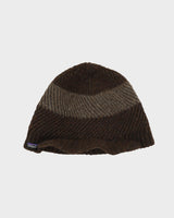 Vintage Patagonia Speckled Wool Knit Fleece Lined Soft Peak Rib Beanie - OS