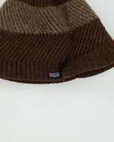 Vintage Patagonia Speckled Wool Knit Fleece Lined Soft Peak Rib Beanie - OS