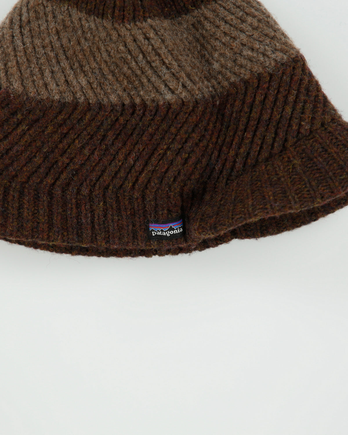 Vintage Patagonia Speckled Wool Knit Fleece Lined Soft Peak Rib Beanie - OS
