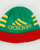 Vintage Adidas Wool Knit Logo Rib Cuff Beanie - OS