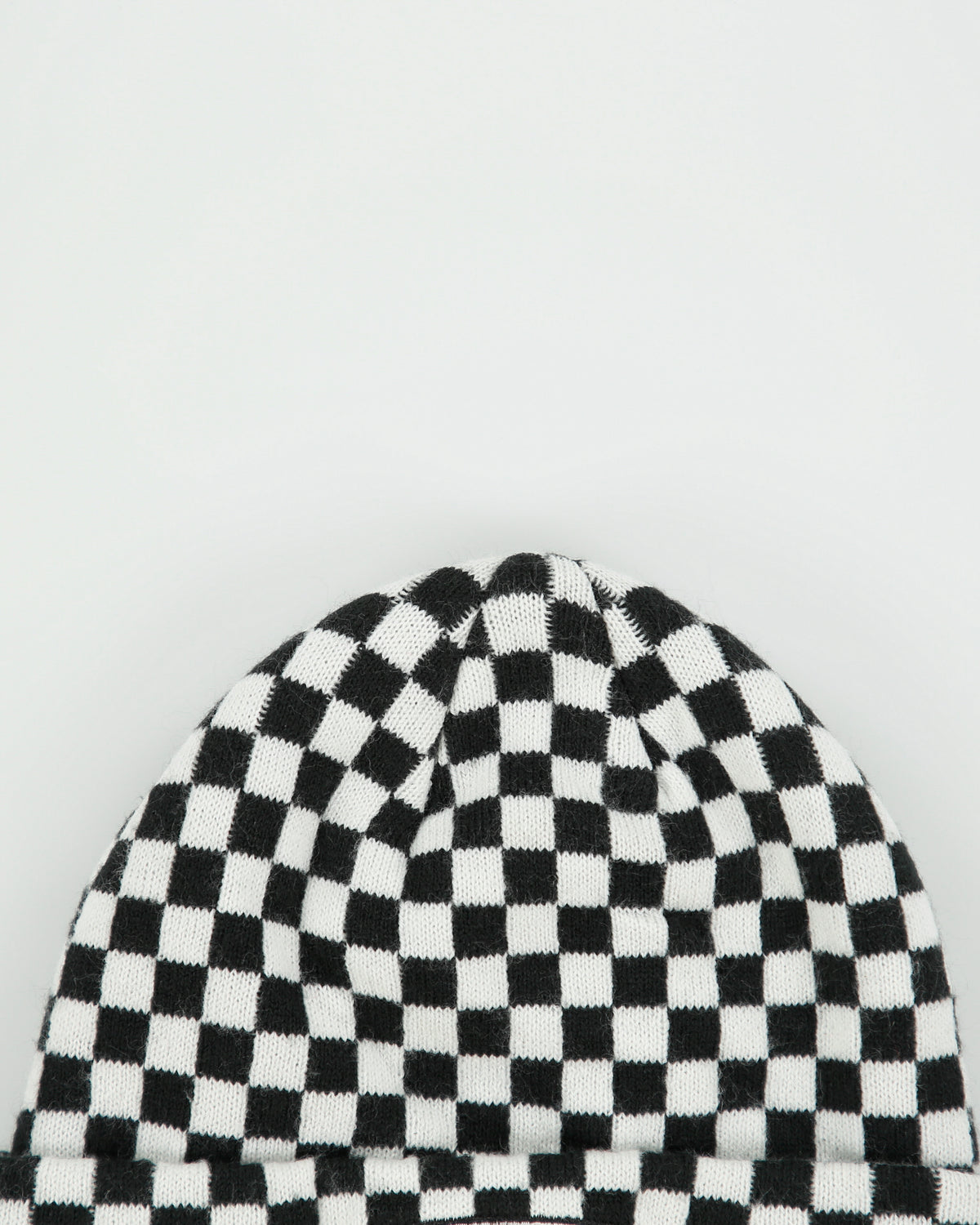 Vintage Airwalk Checkerboard Embroidered Logo Knit Skater Beanie - OS