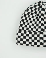 Vintage Airwalk Checkerboard Embroidered Logo Knit Skater Beanie - OS