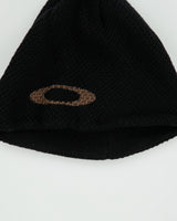 Vintage Y2K 00s Oakley Fleece Lined O Logo Waffle Knit Skullcap Beanie - OS