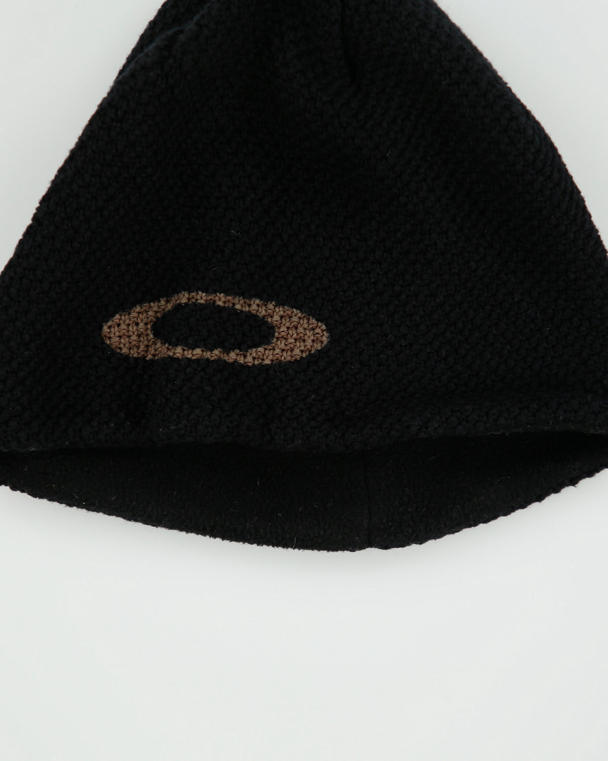 Vintage Y2K 00s Oakley Fleece Lined O Logo Waffle Knit Skullcap Beanie - OS