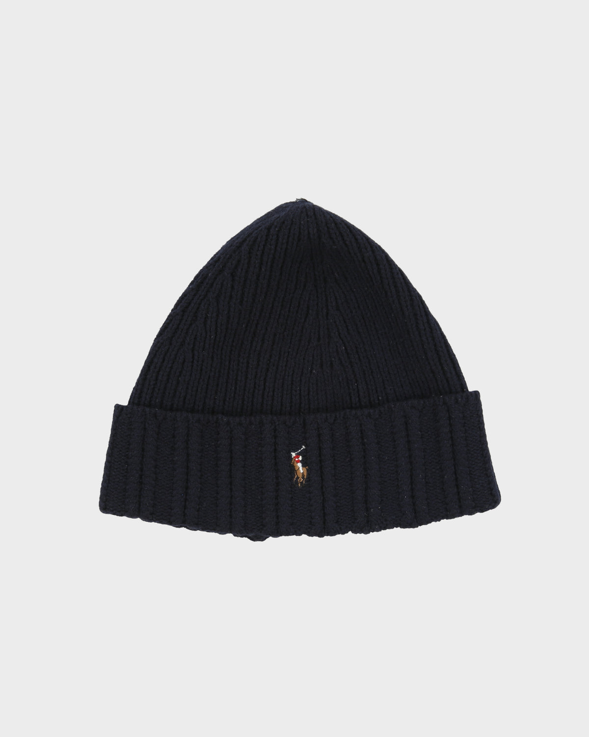 Vintage Y2K 00s Polo Ralph Lauren Lambswool Knit Icon Rib Cuff Beanie - OS