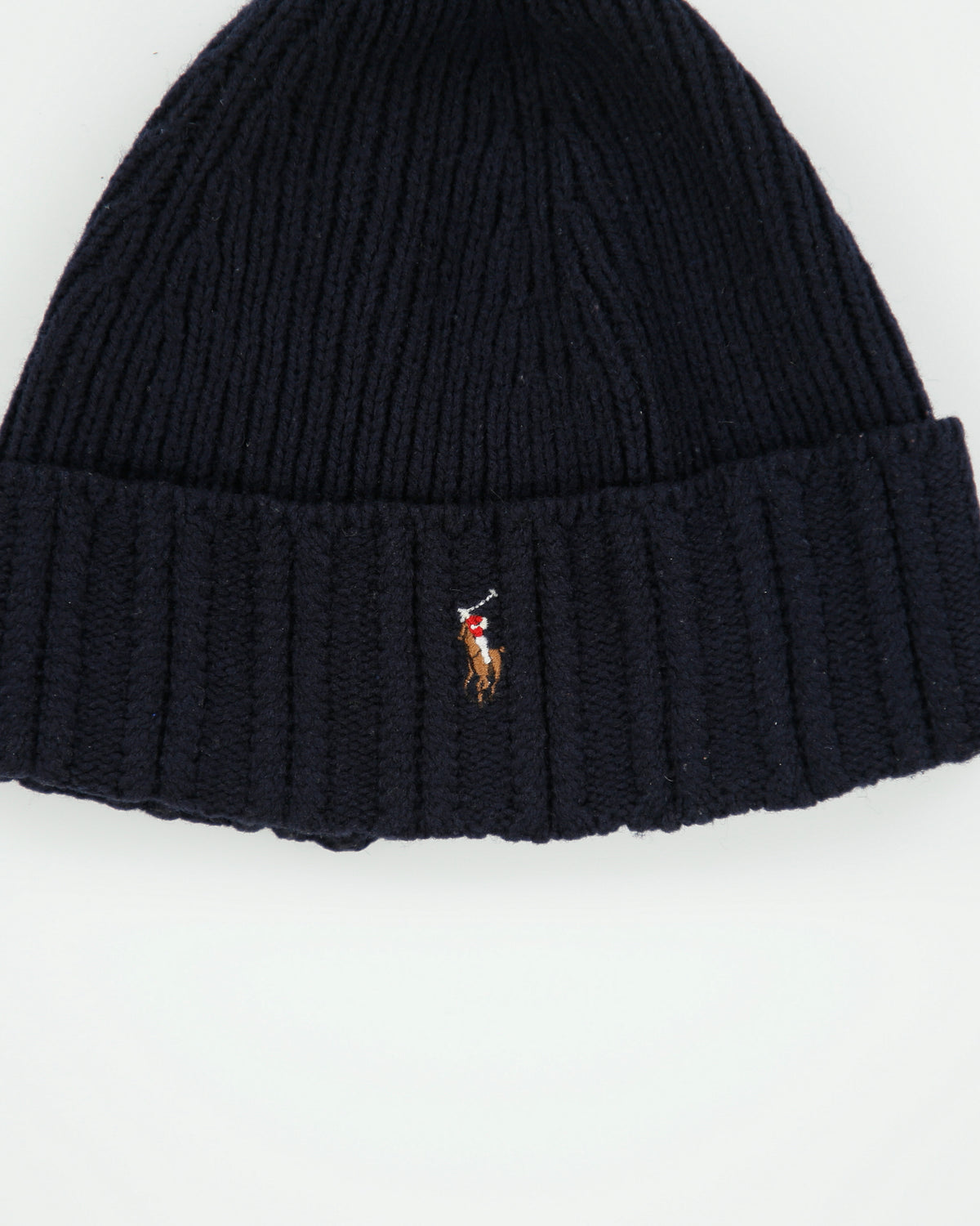 Vintage Y2K 00s Polo Ralph Lauren Lambswool Knit Icon Rib Cuff Beanie - OS