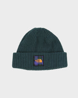 The North Face Ponderosa Green Salty Dog Tartan Rib Fishermans Beanie - OS