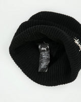 Stussy Japan Stock Logo Rib Knit Fishermans Beanie - OS