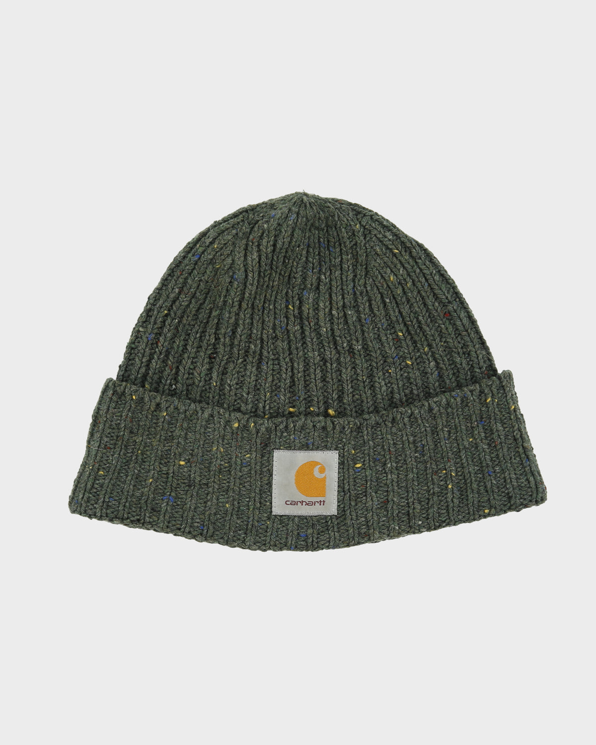 Vintage Carhartt WIP Anglistic Wool Knit Rib Fishermans Beanie - OS