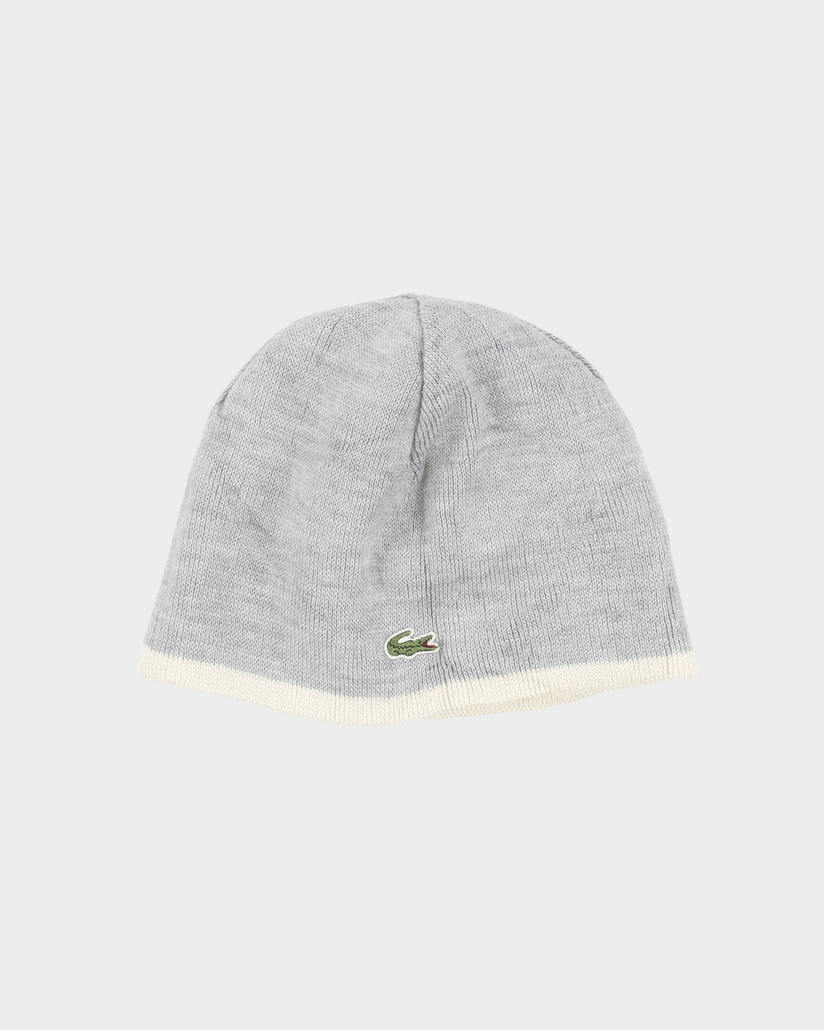 Vintage Y2K 00s Lacoste Reversible Pique Wool Knit Skullcap Beanie - OS