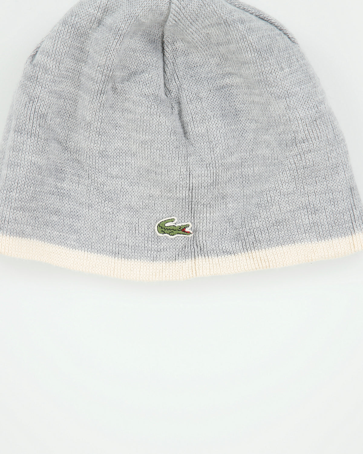 Vintage Y2K 00s Lacoste Reversible Pique Wool Knit Skullcap Beanie - OS