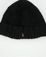 Vintage Y2K 00s Polo Ralph Lauren Lambswool Knit Icon Rib Cuff Beanie - OS