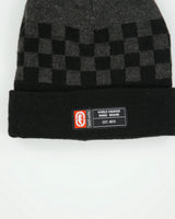 Vintage Y2K 00s Ecko UNLTD Checkerboard Knit Rib Cuff Beanie - OS