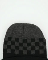 Vintage Y2K 00s Ecko UNLTD Checkerboard Knit Rib Cuff Beanie - OS