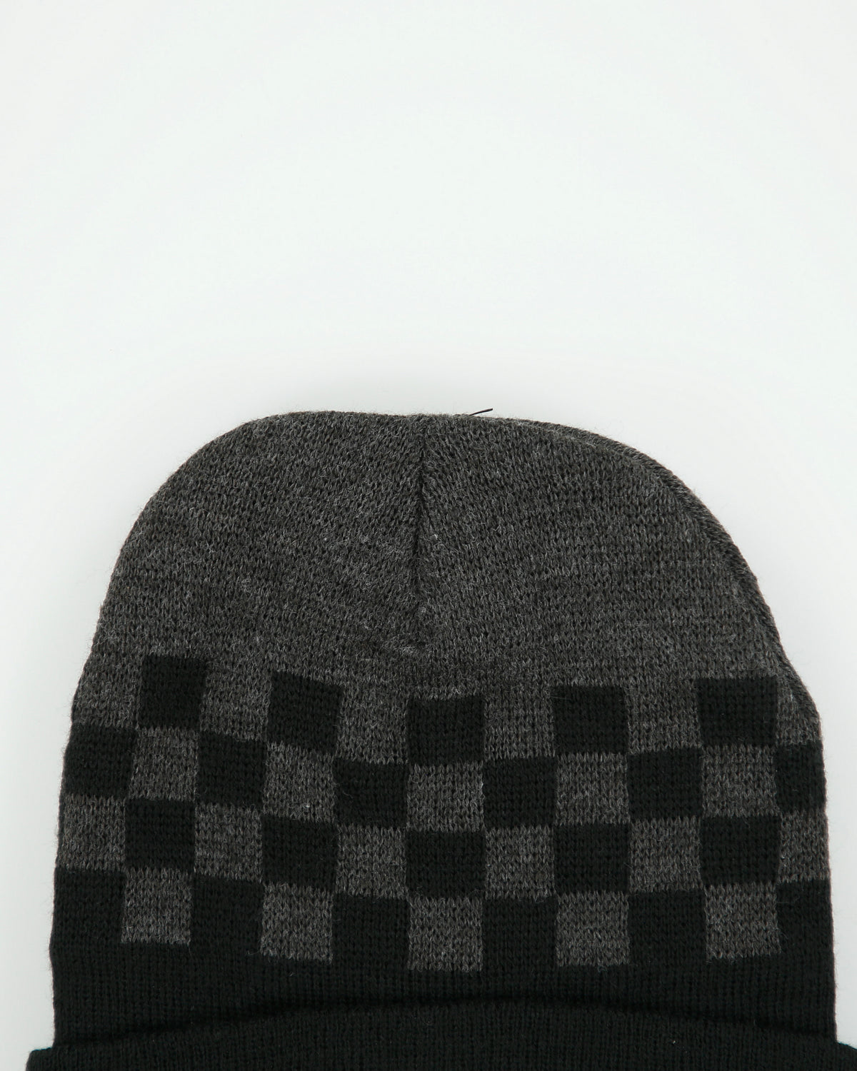 Vintage Y2K 00s Ecko UNLTD Checkerboard Knit Rib Cuff Beanie - OS