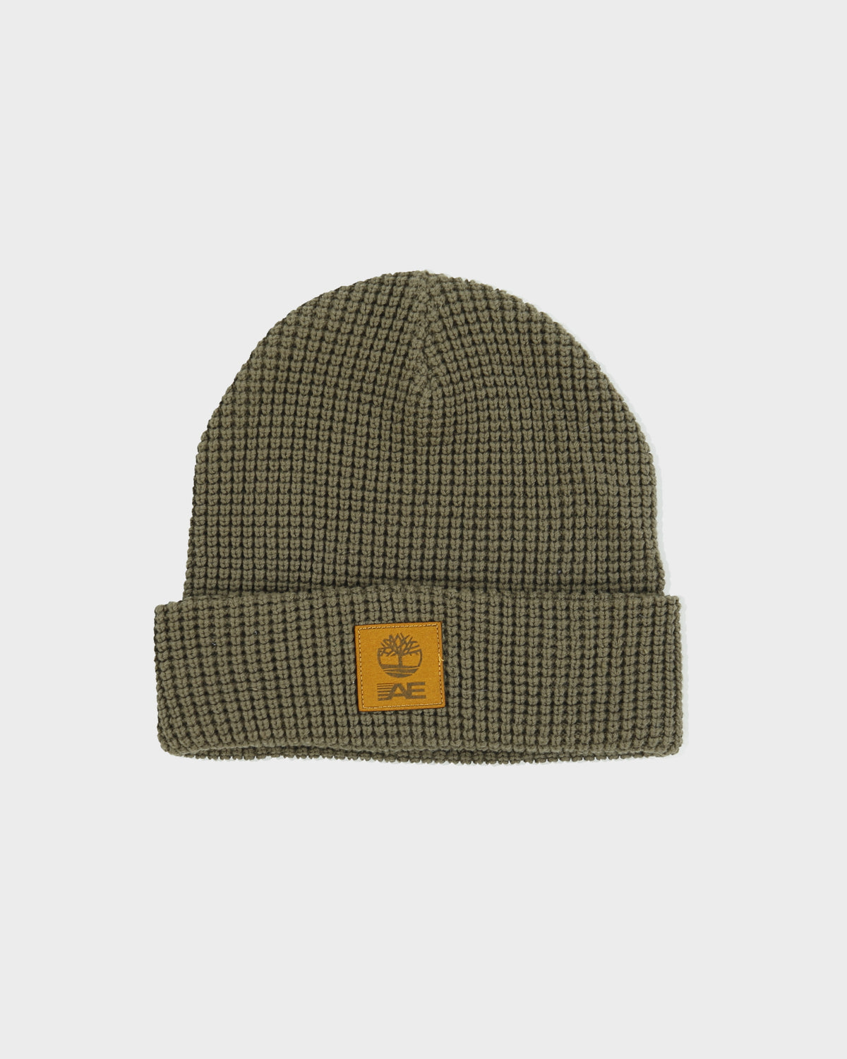 DS Timberland x American Eagle Khaki Waffle Knit Beanie - OS