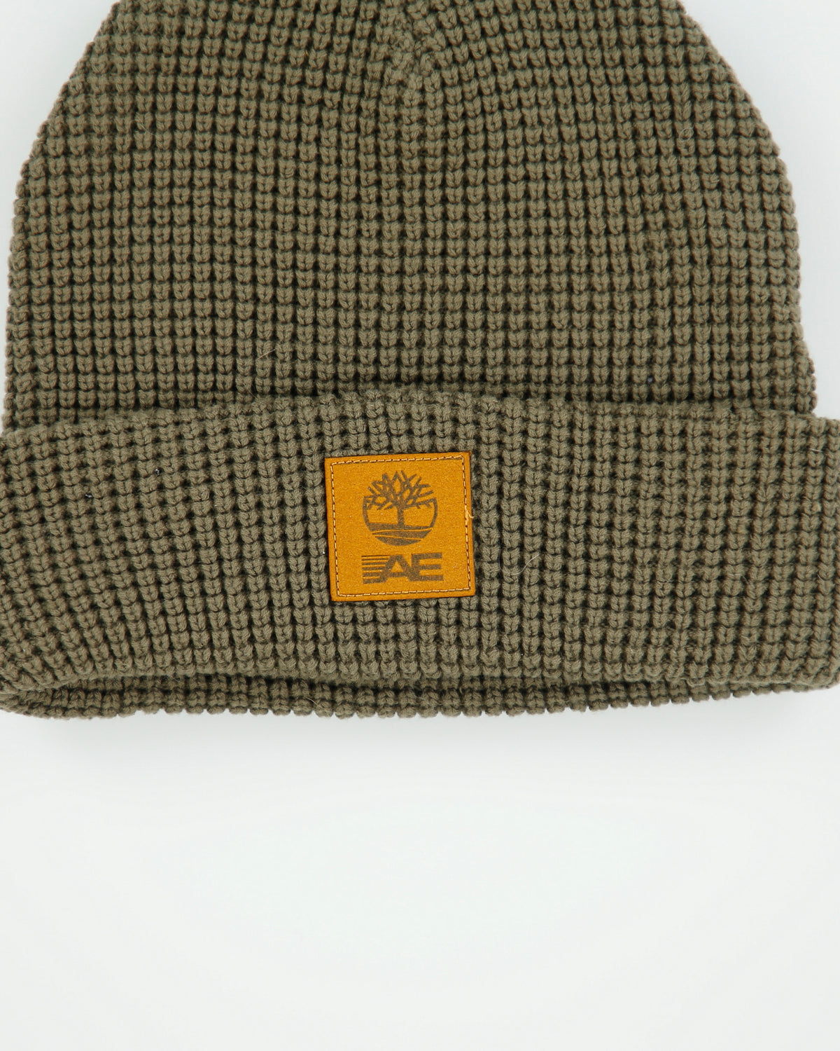DS Timberland x American Eagle Khaki Waffle Knit Beanie - OS