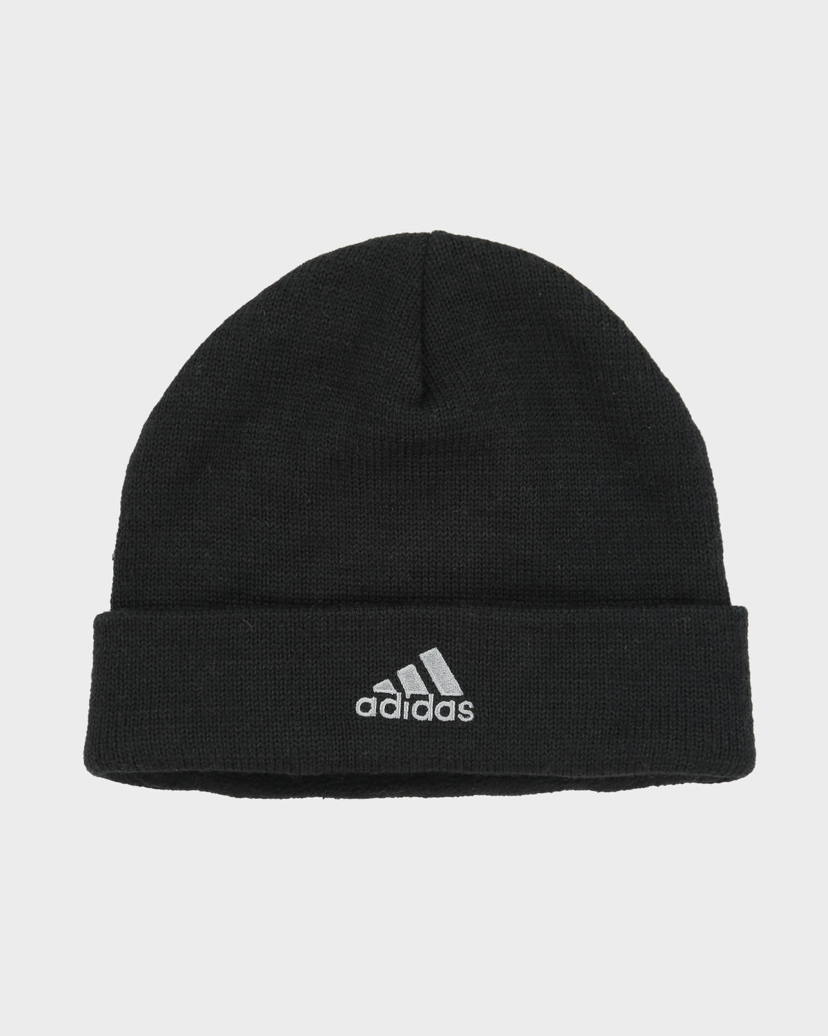Vintage '05 Y2K Adidas Climawarm Fleece Lined Wool Knit Rib Beanie - OS