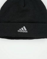 Vintage '05 Y2K Adidas Climawarm Fleece Lined Wool Knit Rib Beanie - OS