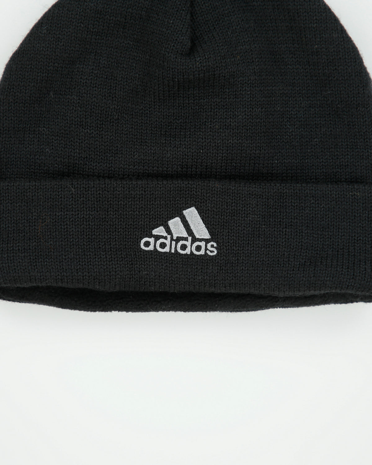 Vintage '05 Y2K Adidas Climawarm Fleece Lined Wool Knit Rib Beanie - OS