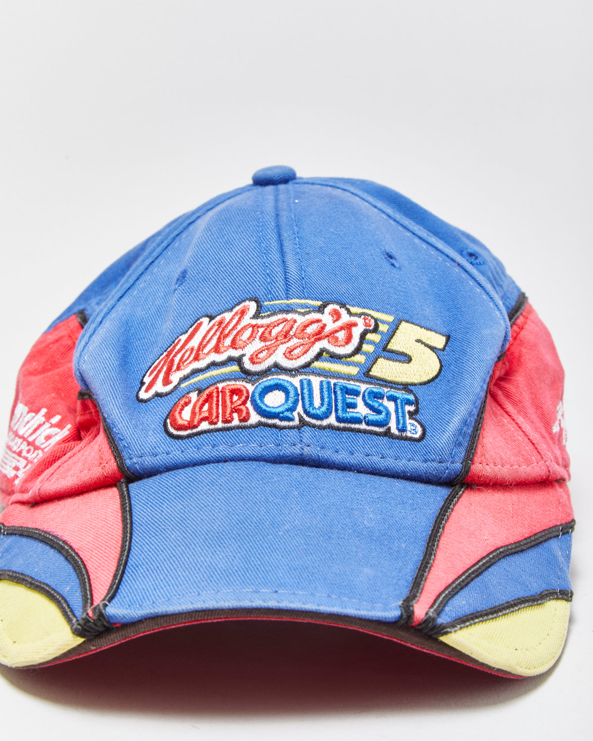 Vintage Y2K 00s Chase Authentics Kyle Busch 5Hendricks Motorsports Kellogg's Nascar Velcro Baseball Cap - OS
