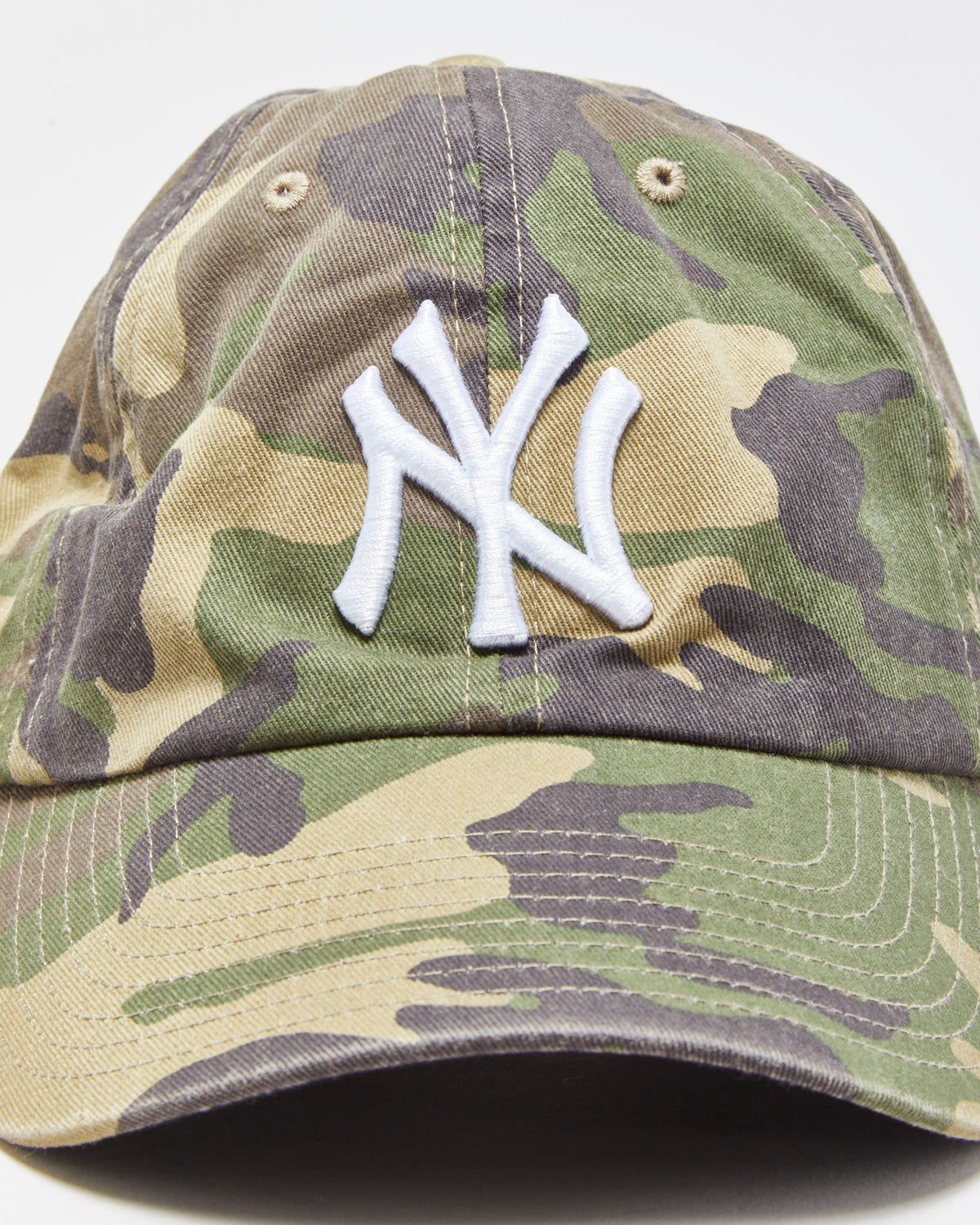 DS '47 Brand N.Y Yankees Woodland Clean Up Camo MLB Baseball Cap - OS
