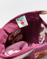 DSWT Vintage 1996 Atlanta Olympics Paisley Suede Flat Brim Leather Strap Baseball Cap - OS
