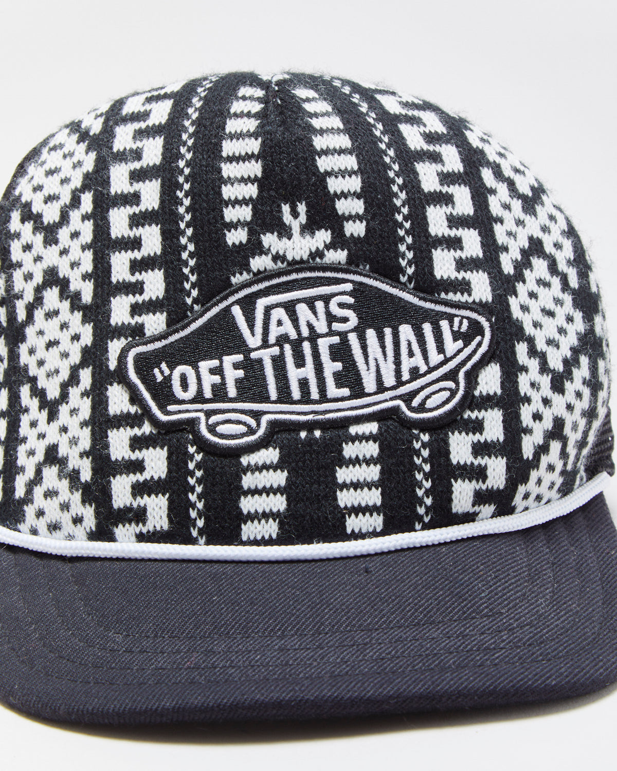 DSWT Vans Navajo Patch Rope Peak Flat Brim Trucker Hat - OS