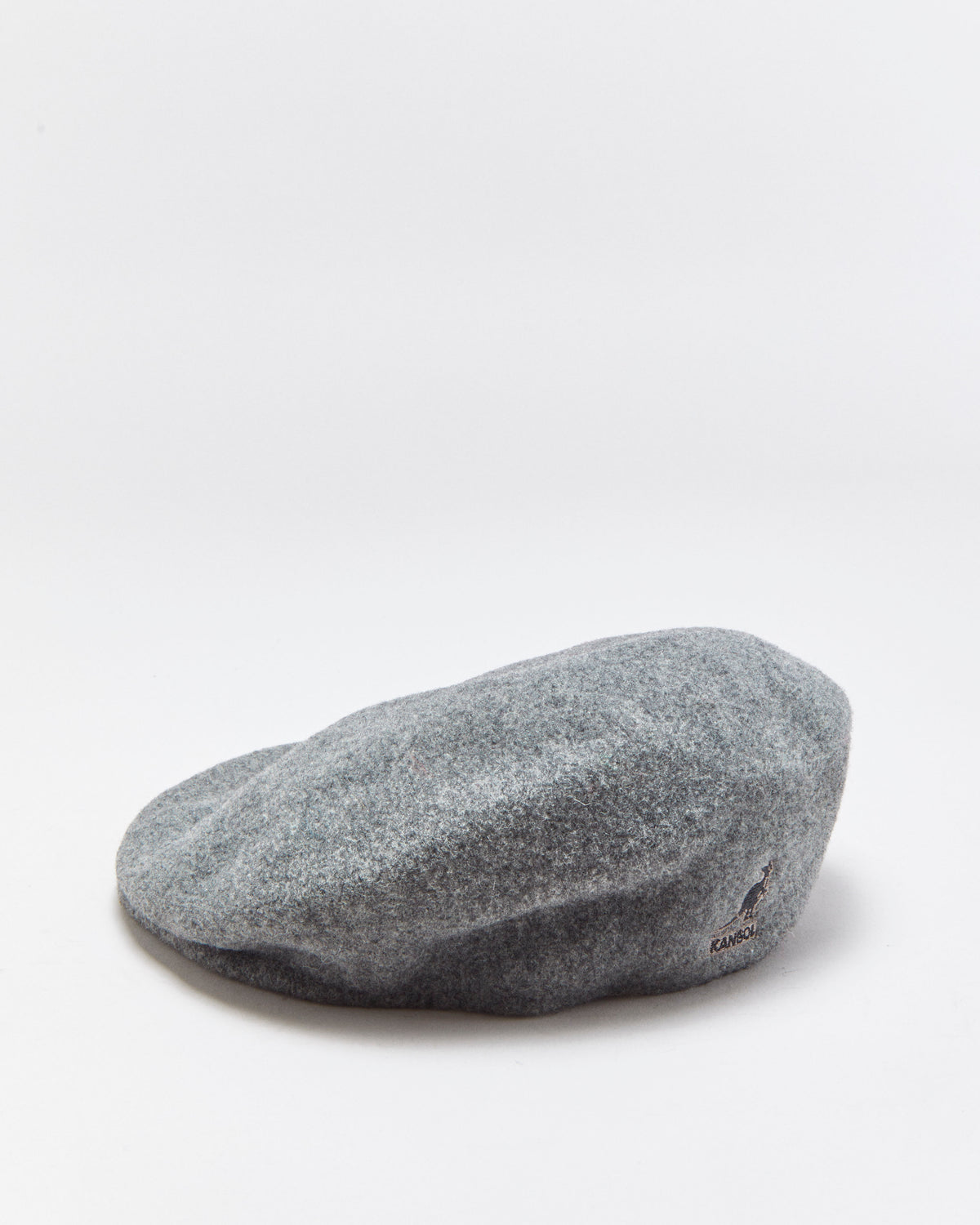 Vintage Kangol 504 Marl Grey Wool Flat Cap - S