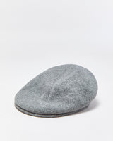 Vintage Kangol 504 Marl Grey Wool Flat Cap - S