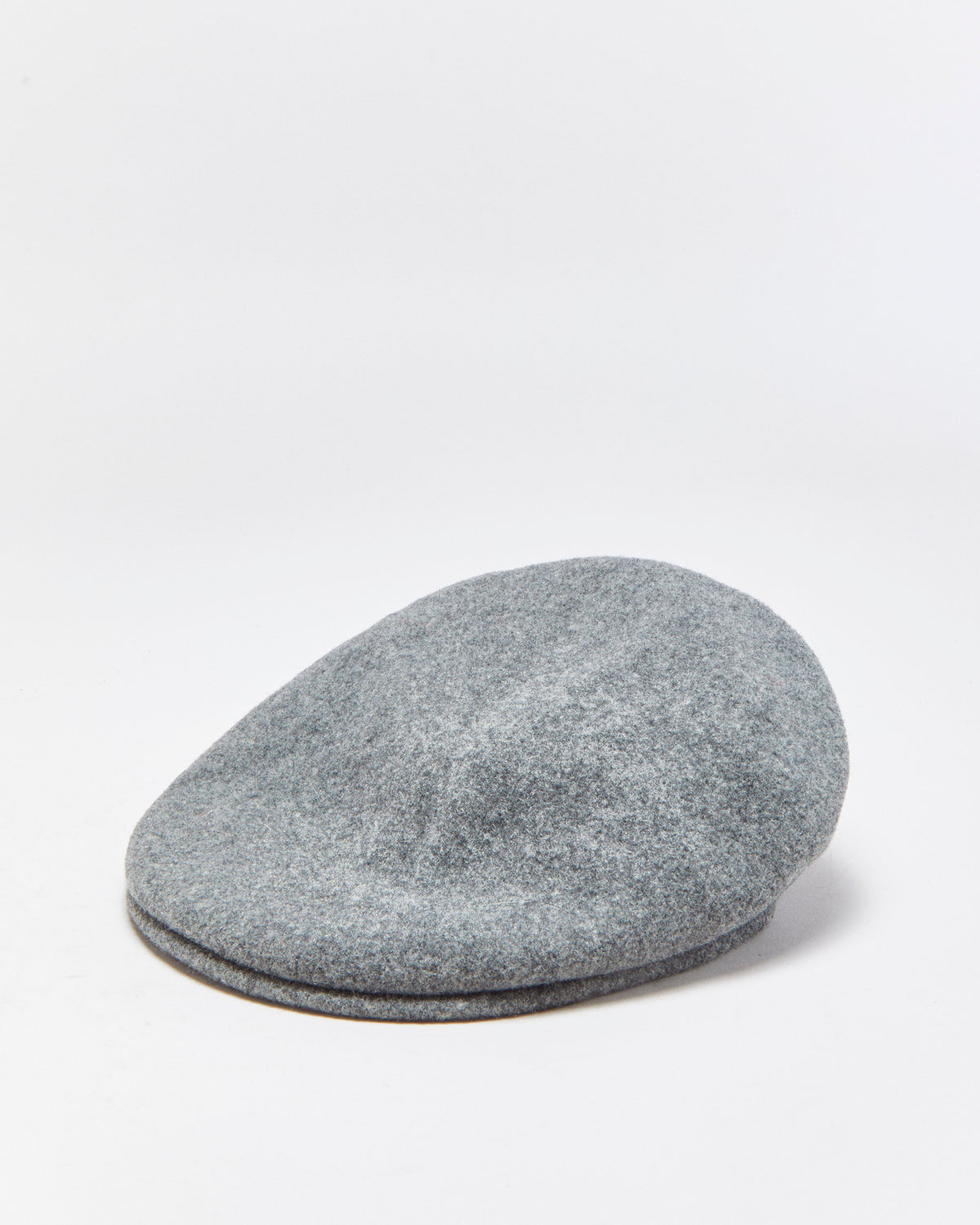 Vintage Kangol 504 Marl Grey Wool Flat Cap - S