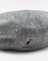 Vintage Kangol 504 Marl Grey Wool Flat Cap - S