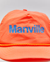 Vintage 1990s Manville Alberta Rope Peak Curve Brim Trucker Hat - OS