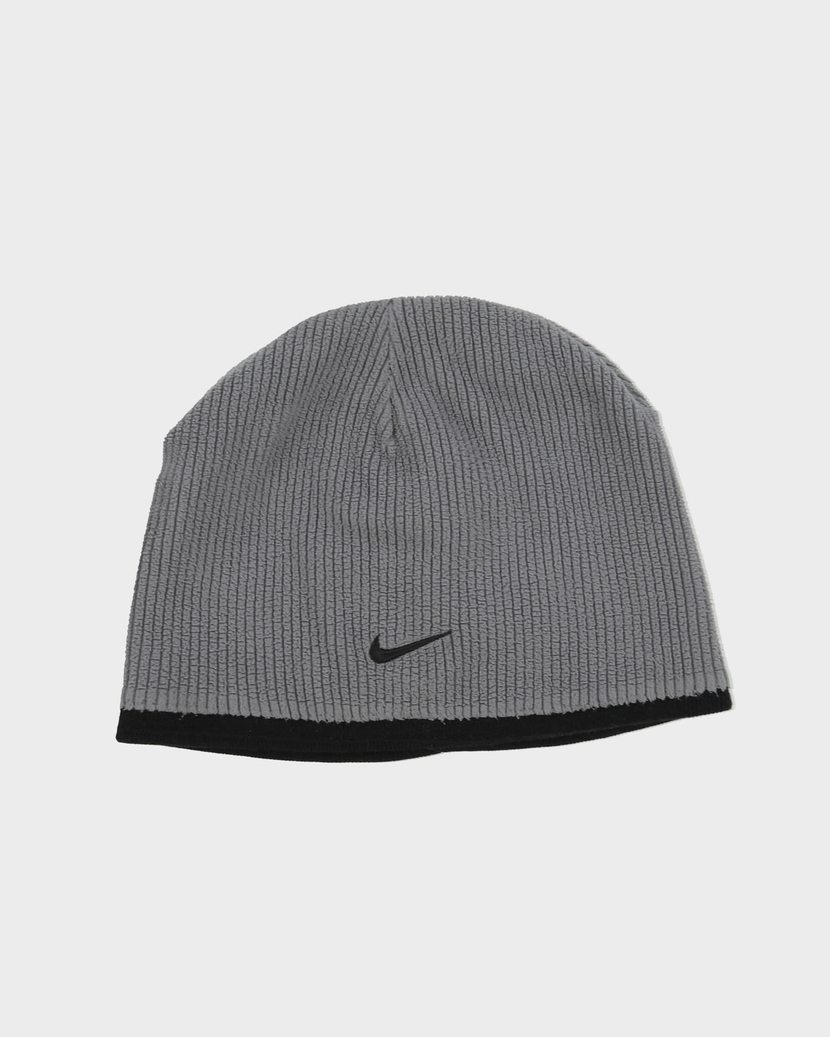 Vintage Y2K 00s Nike Reversible Rib Knit Fleece Skullcap Beanie - OS