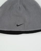 Vintage Y2K 00s Nike Reversible Rib Knit Fleece Skullcap Beanie - OS