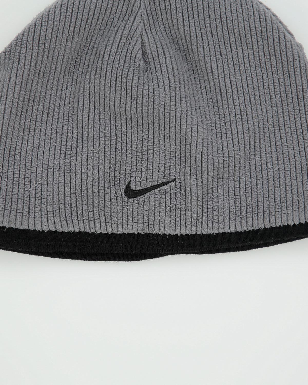 Vintage Y2K 00s Nike Reversible Rib Knit Fleece Skullcap Beanie - OS