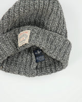 Vintage Polo Country Ralph Lauren Marl Grey Lambswool Chunky Knit Beanie - OS