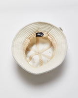 Stussy Desert Khaki Stock Logo Fleece Bermuda Bucket Hat - XS/S