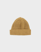 The North Face Tan Chunky Ribbed Knit Fishermans Beanie - OS