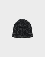 Coach Maxi Metallic Signature C Merino Wool Reversible Knit Skullcap Beanie - OS