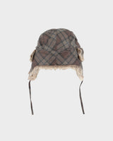 Vintage Y2K 00s Wind River Plaid Faux Fur Trapper Hat - OS