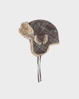 Vintage Y2K 00s Wind River Plaid Faux Fur Trapper Hat - OS
